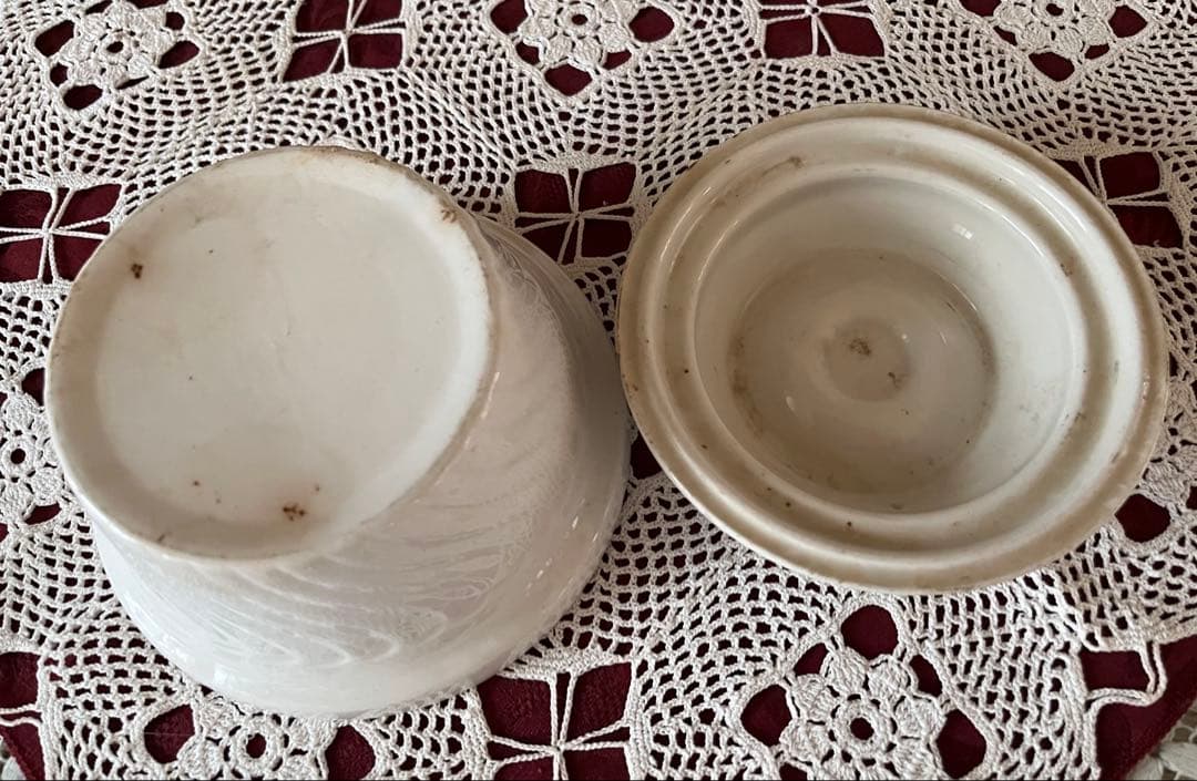 イギリスアンティーク バターディッシュ ビクトリアンアンティーク