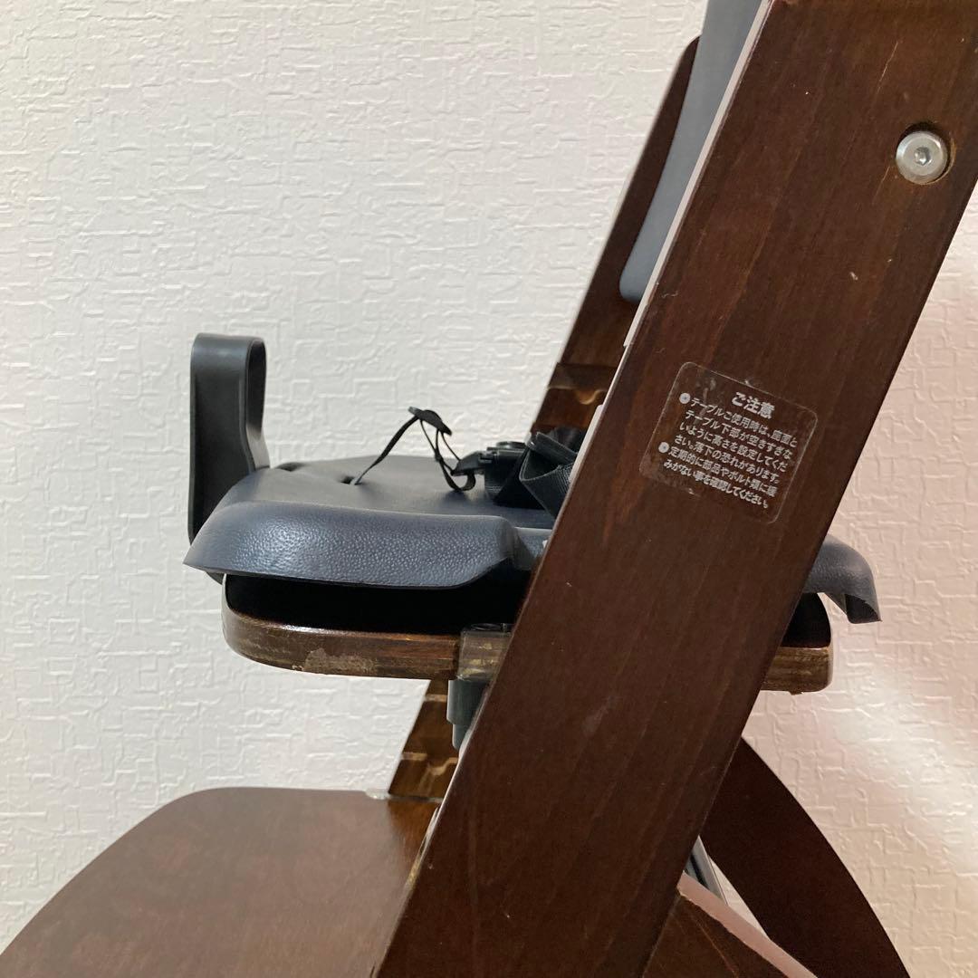 美品 ビヨンドジュニア ハイチェア ベビーチェア マホガニー/ブラックパール