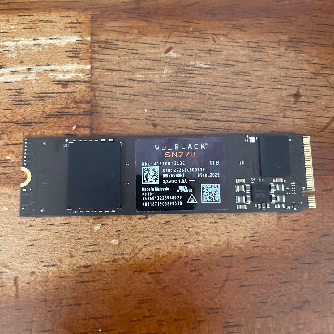 WD BLACK SN770 1TB 内蔵型SSD