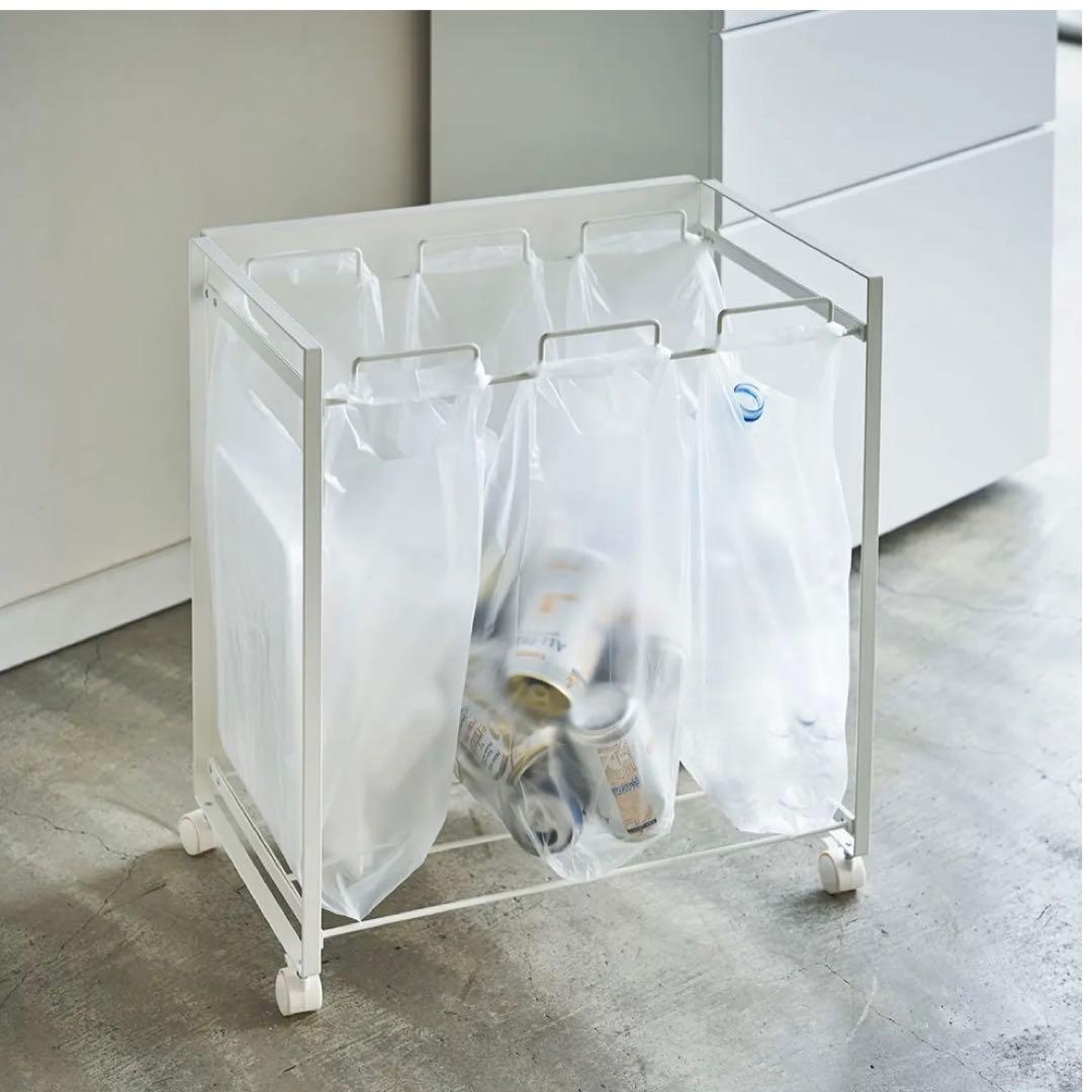 tower ホワイト 分別ゴミ箱 キャスター付き