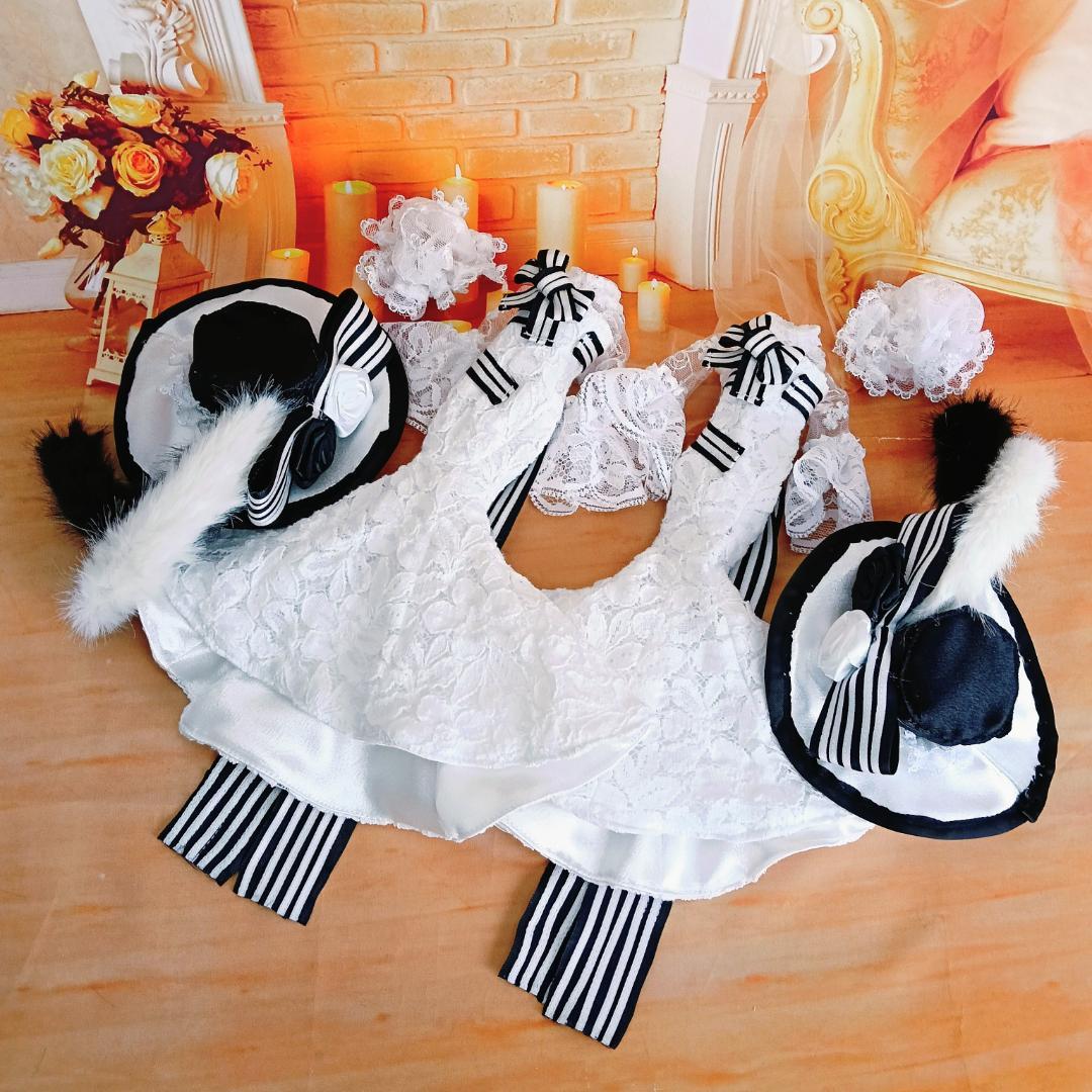 みい　リカちゃんサイズ　マーメイドライン　ドールドレス4点セット　2着分