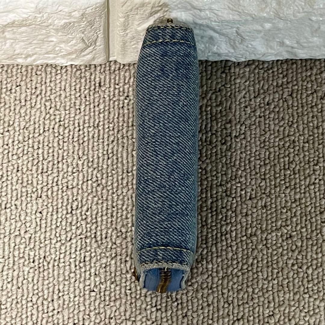 希少✨COACH コーチ デニム ケース 小銭入れ ブルー 財布 美品