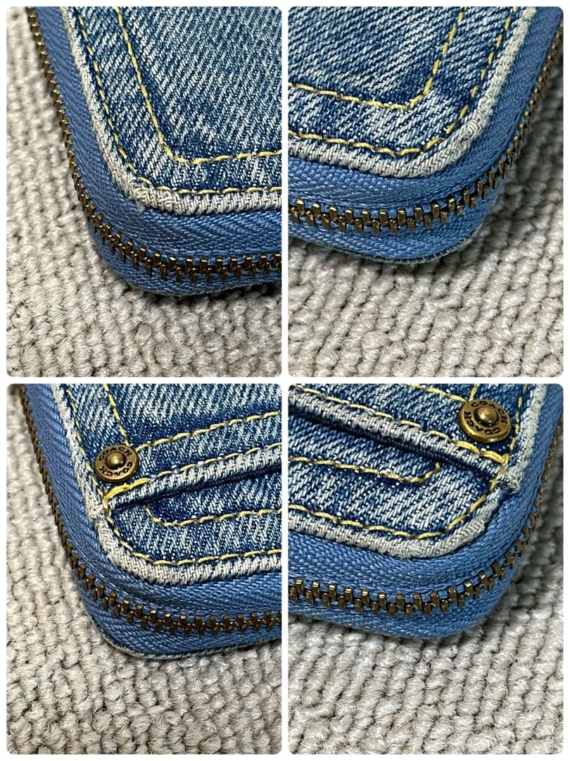 希少✨COACH コーチ デニム ケース 小銭入れ ブルー 財布 美品
