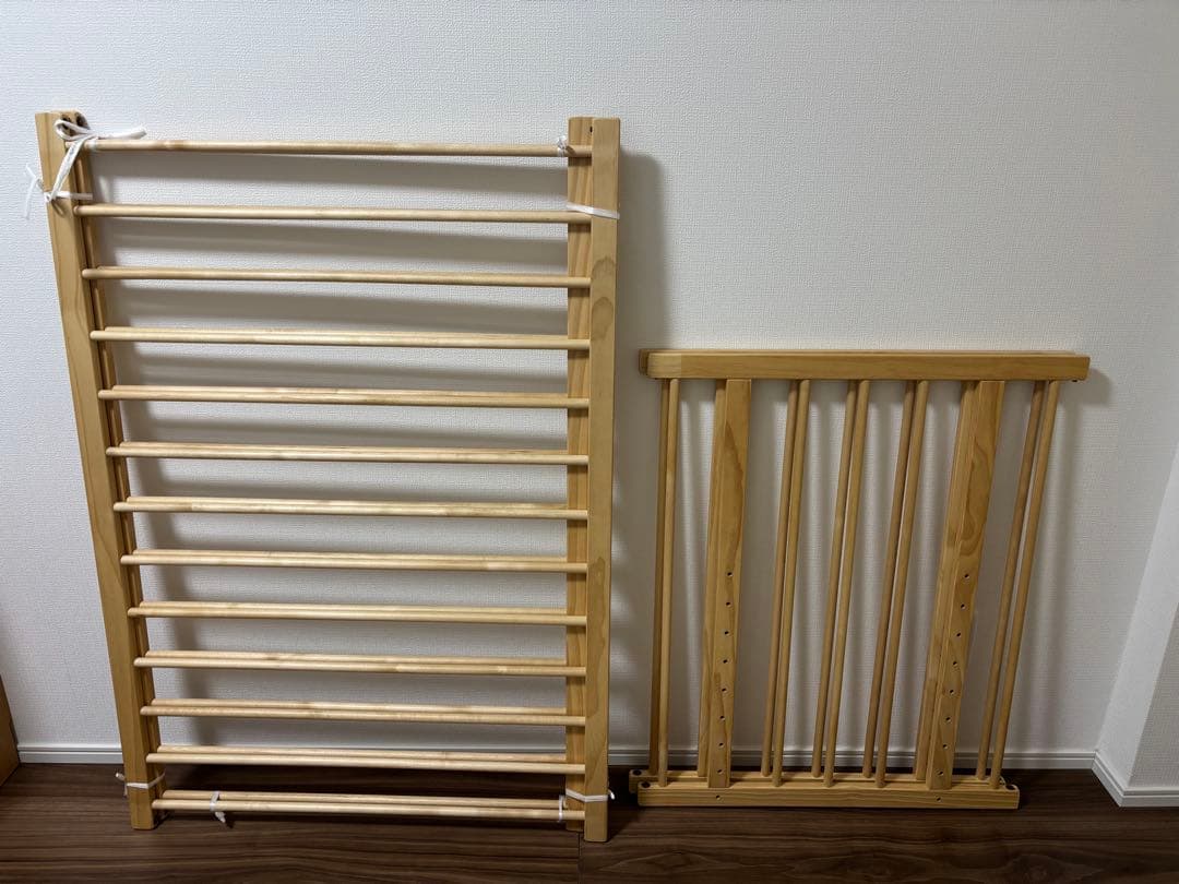 ファルスカ　ベッドサイドベット03　木製ベビーベッド　ナチュラルウッド