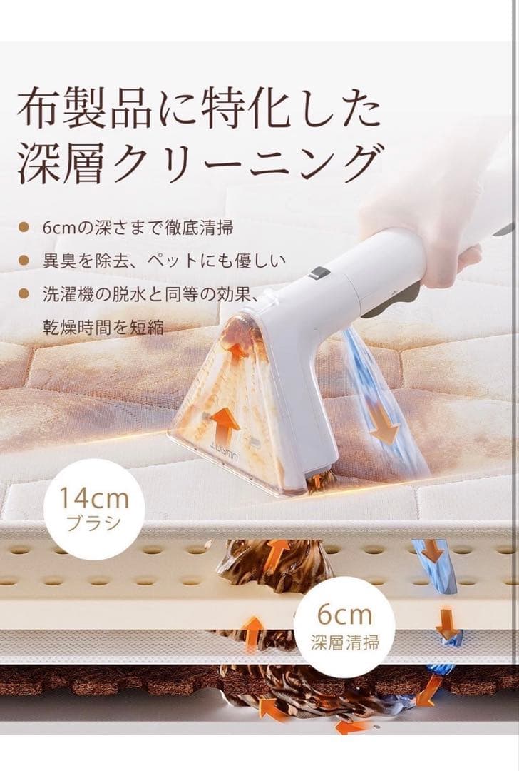 2025年最新12KPa カーペットクリーナー2-in-1 定価19800円