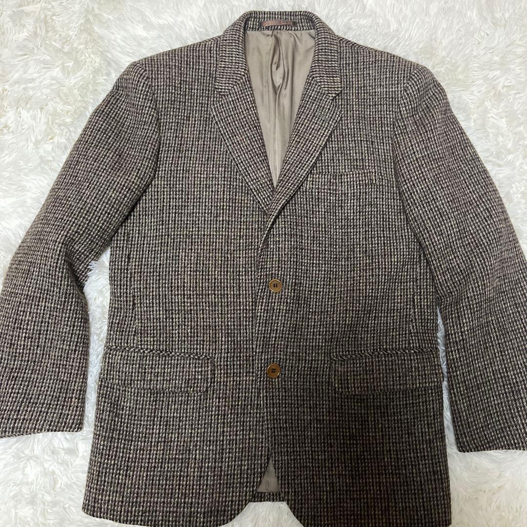最終値下げ！極美品ハリスツイード テーラードジャケット ツイード ヘリンボーン