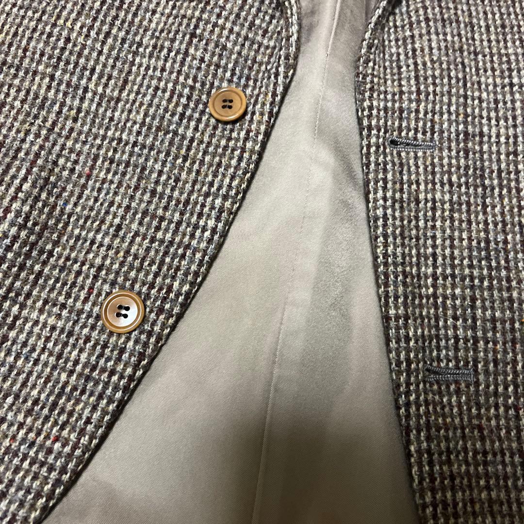 最終値下げ！極美品ハリスツイード テーラードジャケット ツイード ヘリンボーン