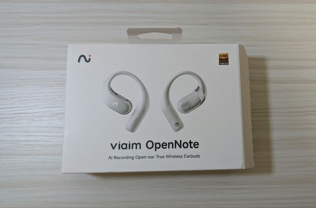viaimOpenNote ワイヤレスAIイヤホン