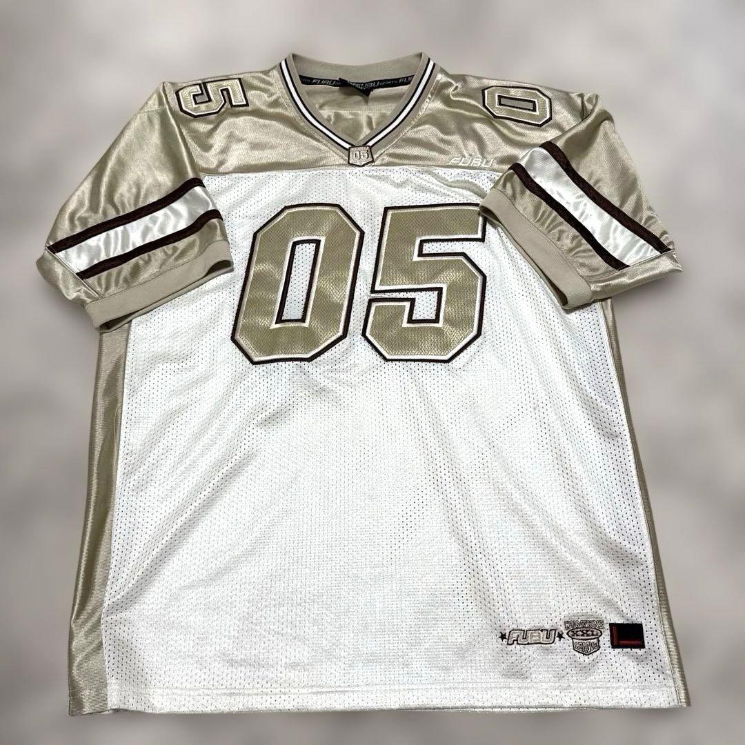 美品！フブ　fubu メッシュ　ゲームシャツ　フットボールシャツ　ＸＬ