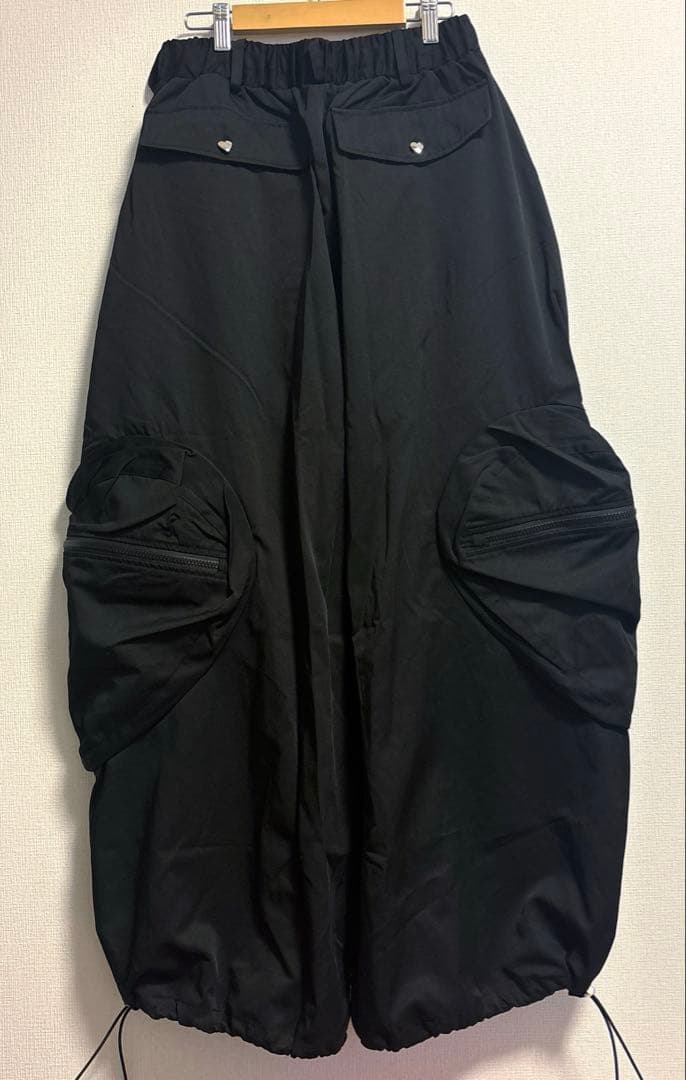 【HEIHEI】ハートポケットカーゴパンツ ブラック