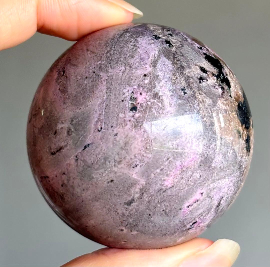 ririn☆様　レア　高品質　ブルー入り　ピンクコバルトカルサイト　スフィア