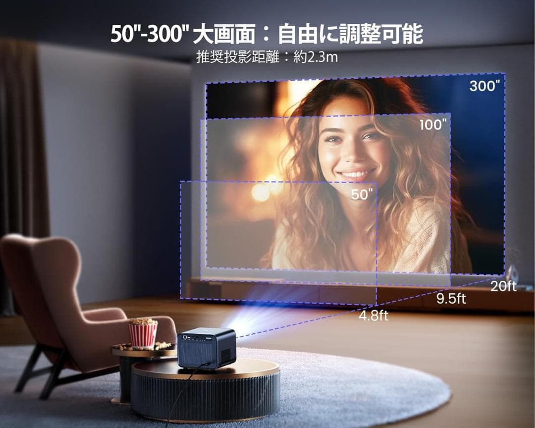 ★新品★ WiMiUS プロジェクター4K 30000lm Android TV