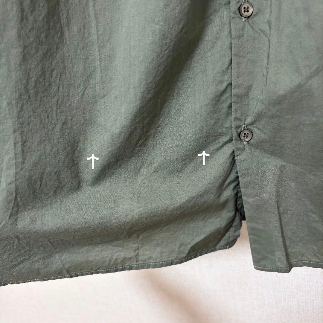 Veritecoeur ヴェリテクール　アンティークブラウス　カーキ　ギャザー