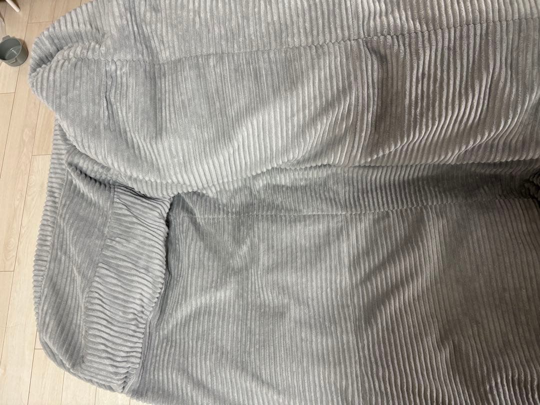 【2週間のみ使用美品】LOOSY ルージー 2人掛けビーズソファ グレー