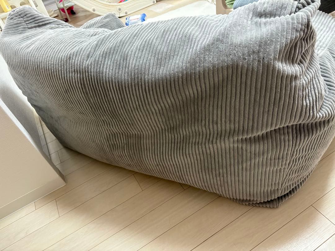 【2週間のみ使用美品】LOOSY ルージー 2人掛けビーズソファ グレー