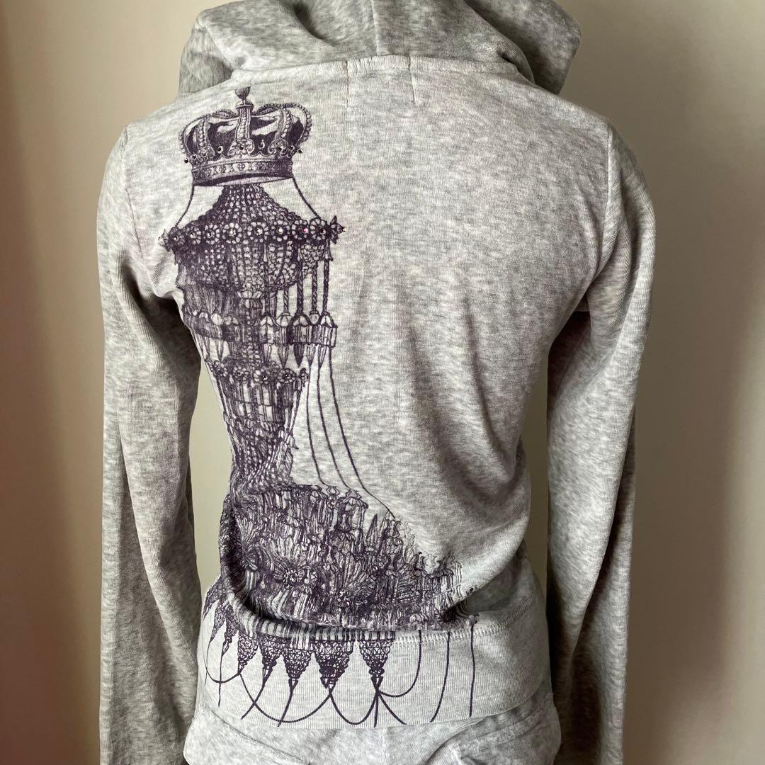 トップス Juicy Couture Velour Zip Through Hoodie