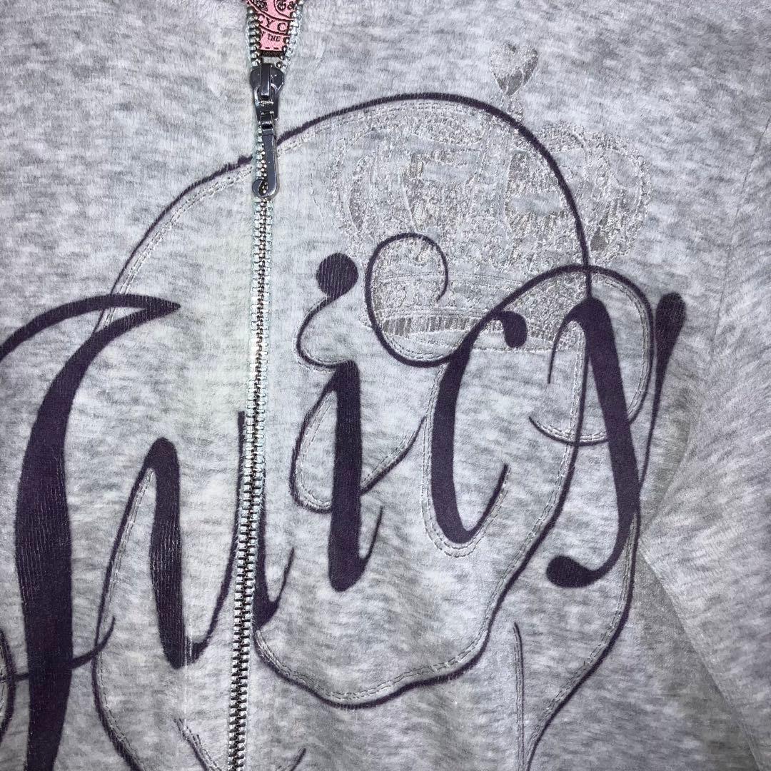 トップス Juicy Couture Velour Zip Through Hoodie