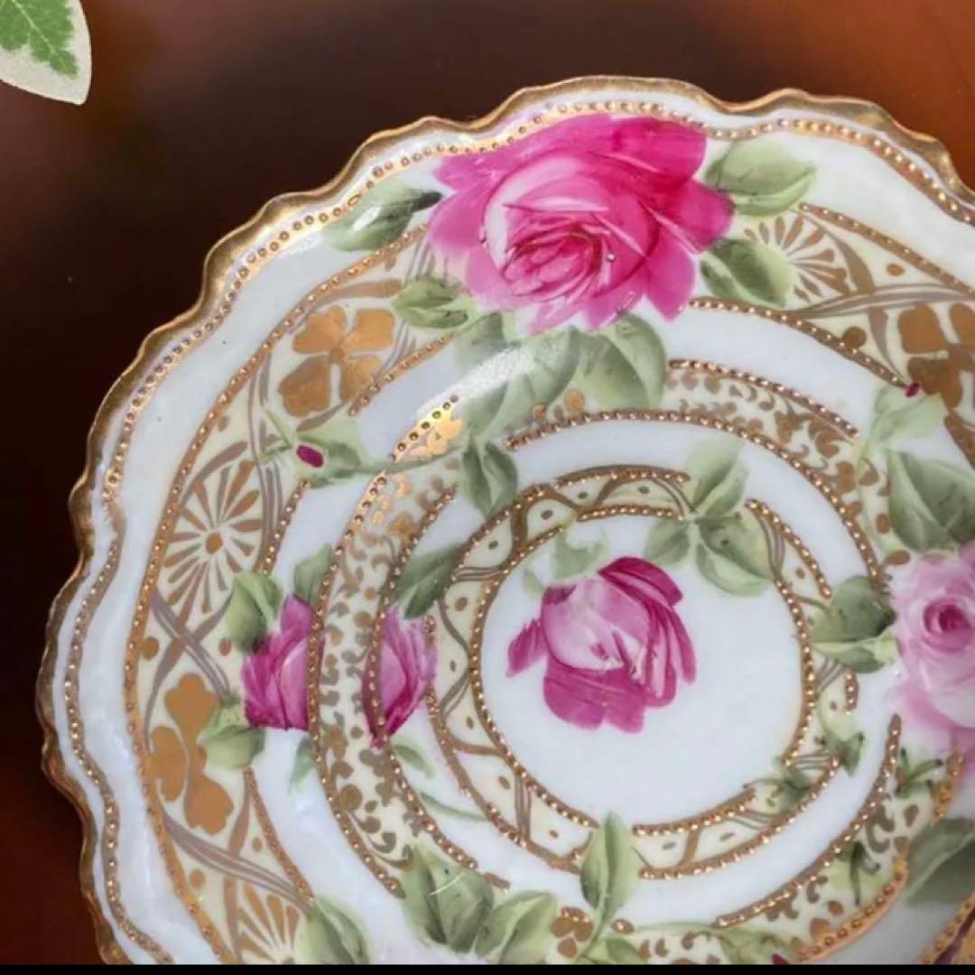 希少　美品　オールドノリタケ　薔薇　スモールボウル　小皿