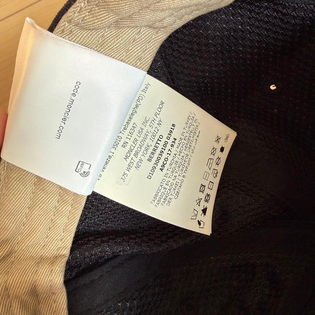 MONCLER ネイビー ベースボールキャップ
