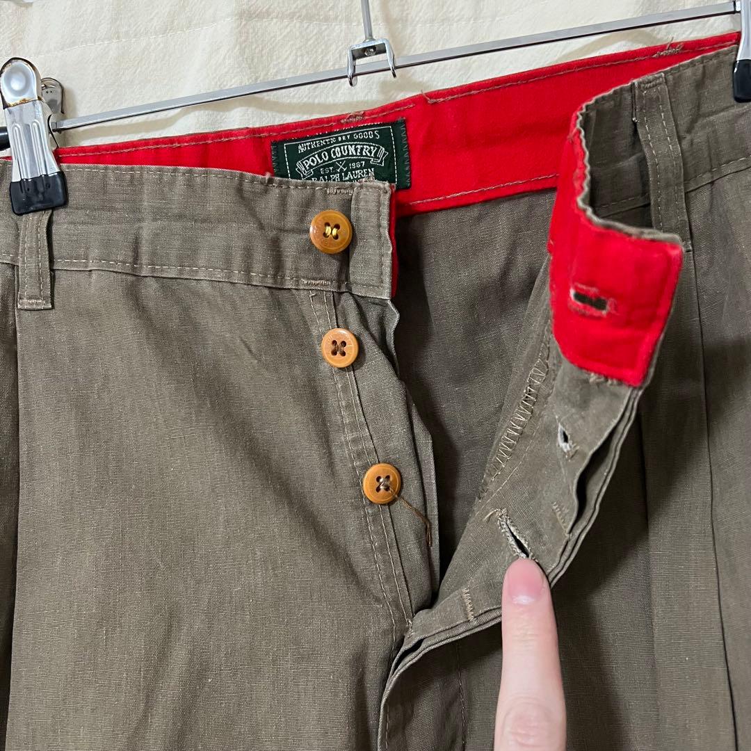 POLO COUNTRYラルフローレン　チノストレートパンツ ポロカン