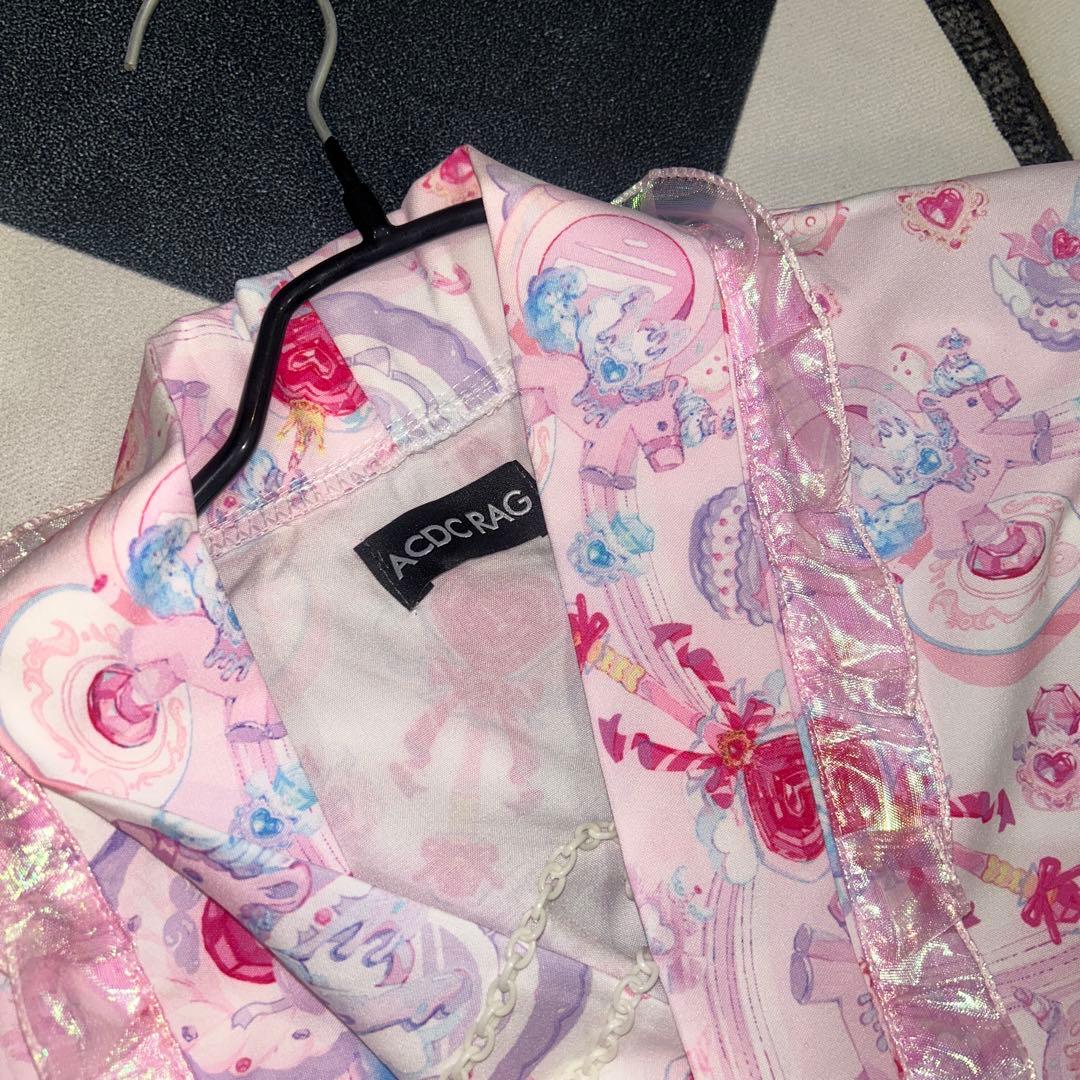 ACDRAG ピンク花柄浴衣・帯セット