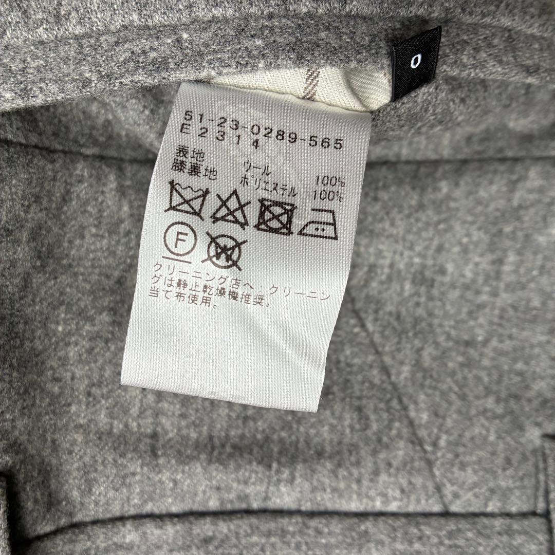 ★定価2.5万円ビームススーパー120sウールフランネルインプリーツワイドパンツ