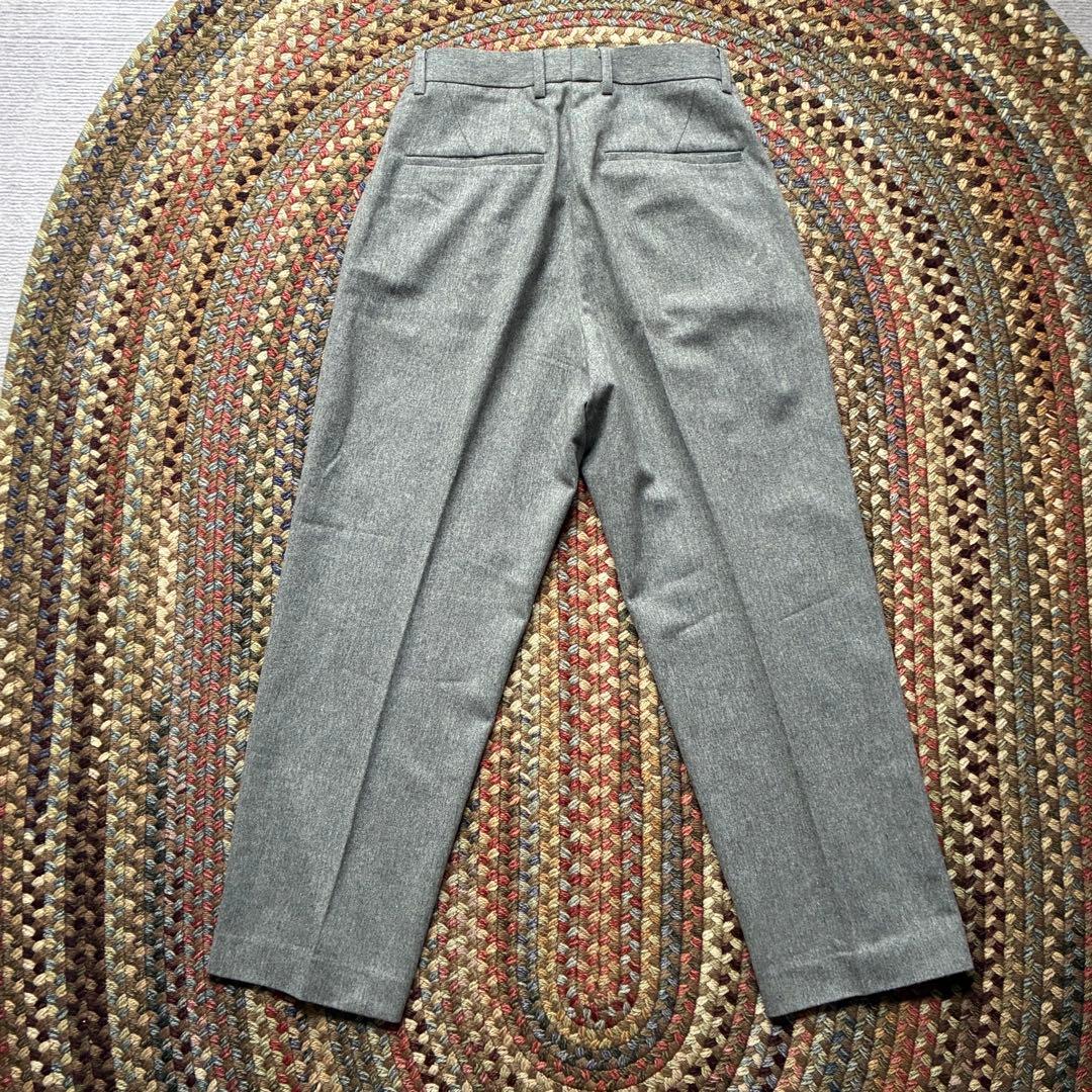 ★定価2.5万円ビームススーパー120sウールフランネルインプリーツワイドパンツ
