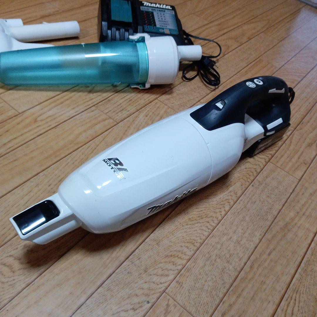 マキタ18V充電式クリーナCL281FD純正バッテリー、急速充電器、サイクロン付