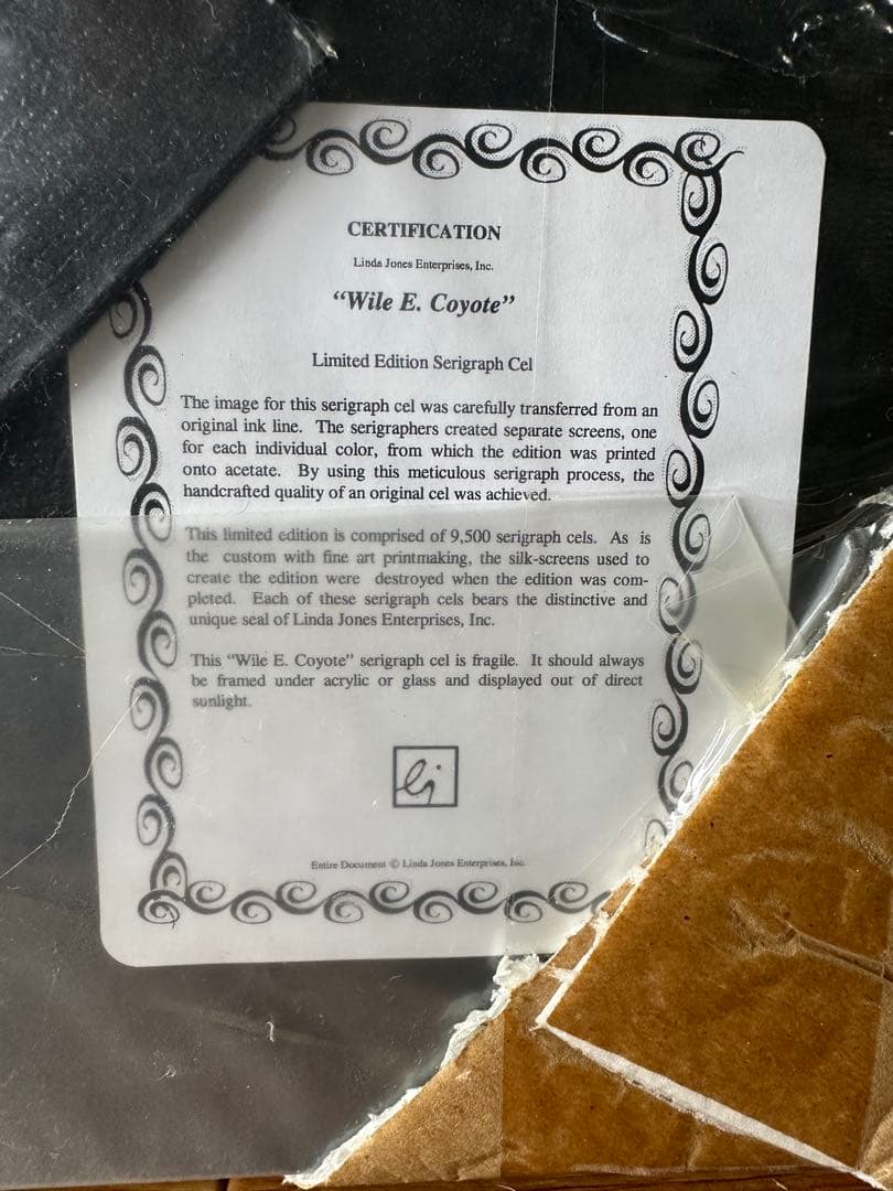 ワイリー・コヨーテ 限定版 シルクスクリーン