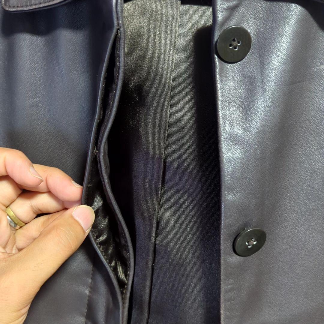 h*0様 BROOKS346 シャツアウター レザージャケット 薄手 柔らかい