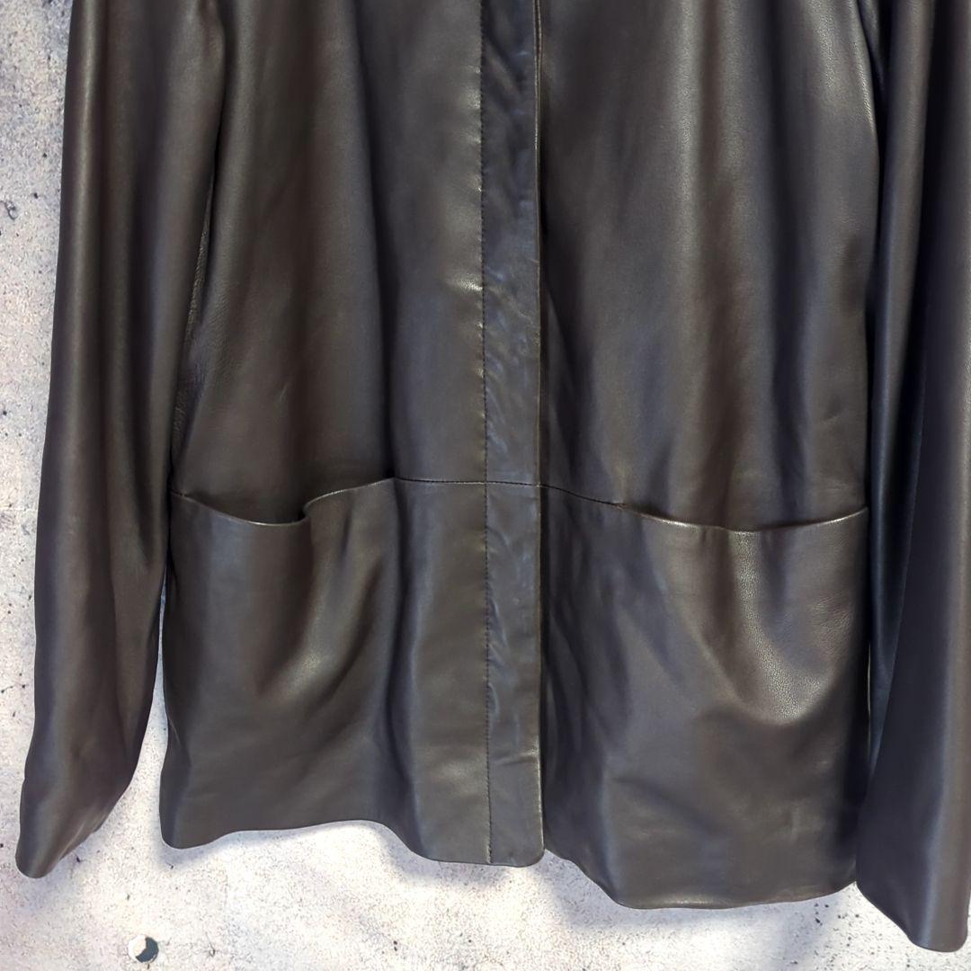 h*0様 BROOKS346 シャツアウター レザージャケット 薄手 柔らかい