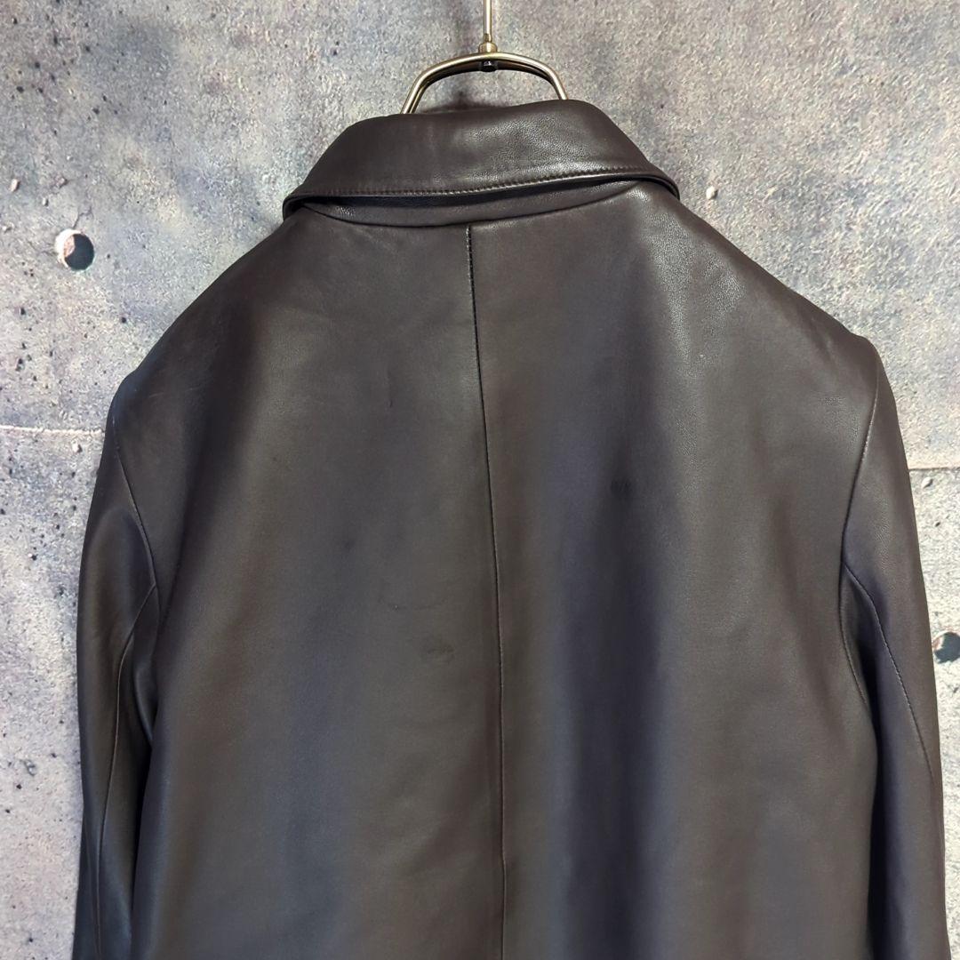 h*0様 BROOKS346 シャツアウター レザージャケット 薄手 柔らかい