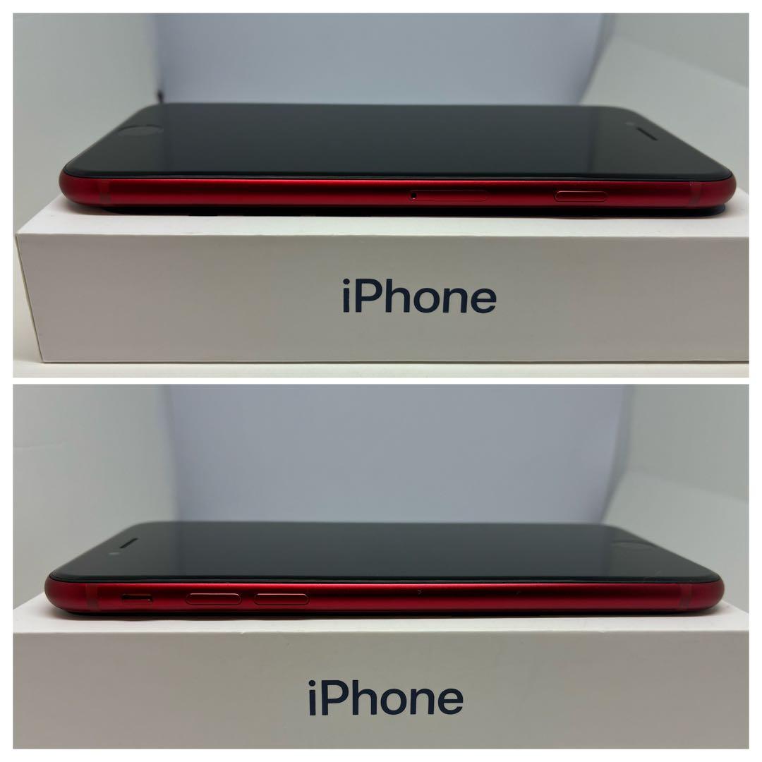 【極美品】　iPhone SE3 128G レッド　SIMフリー　新品バッテリー