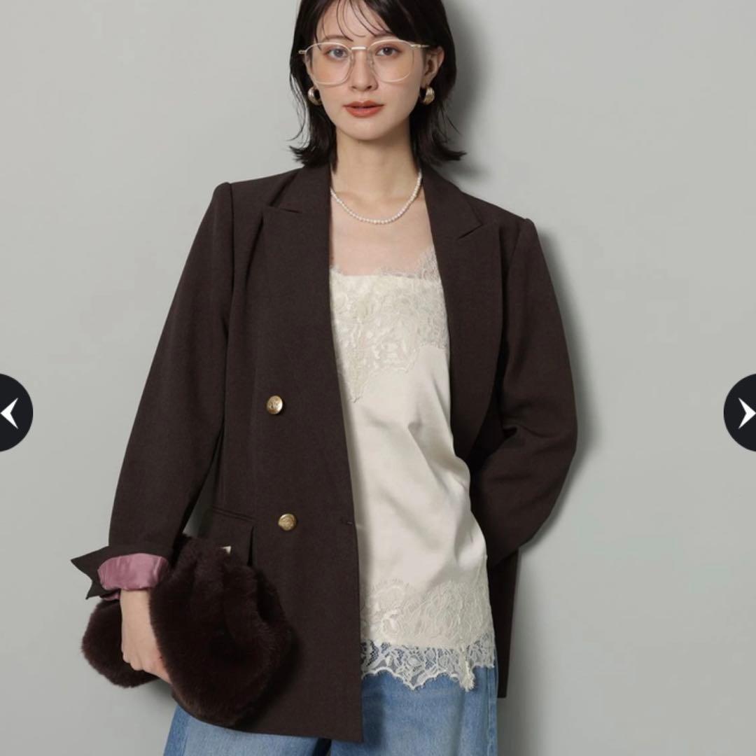 Arpege story Ｗ釦テーラードジャケットSサイズ