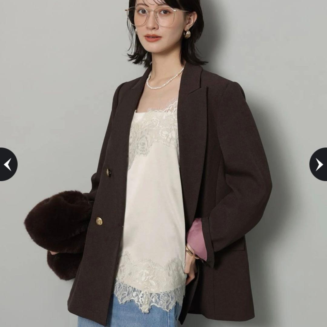 Arpege story Ｗ釦テーラードジャケットSサイズ