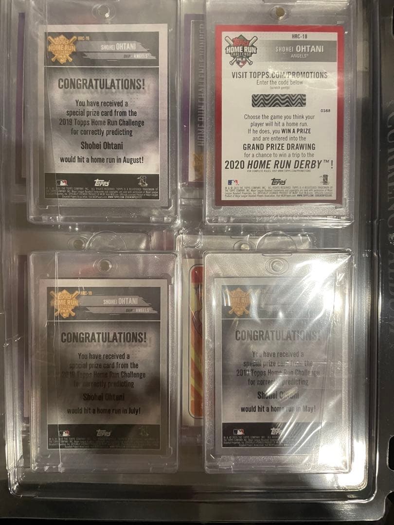 最初期【極希少美品】大谷翔平WINNER  RUN CHALLENGE