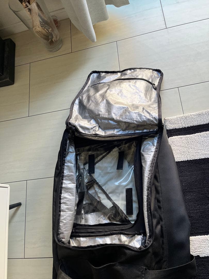 希少！BURTON スノーボードキャリー付きバッグ ブラック