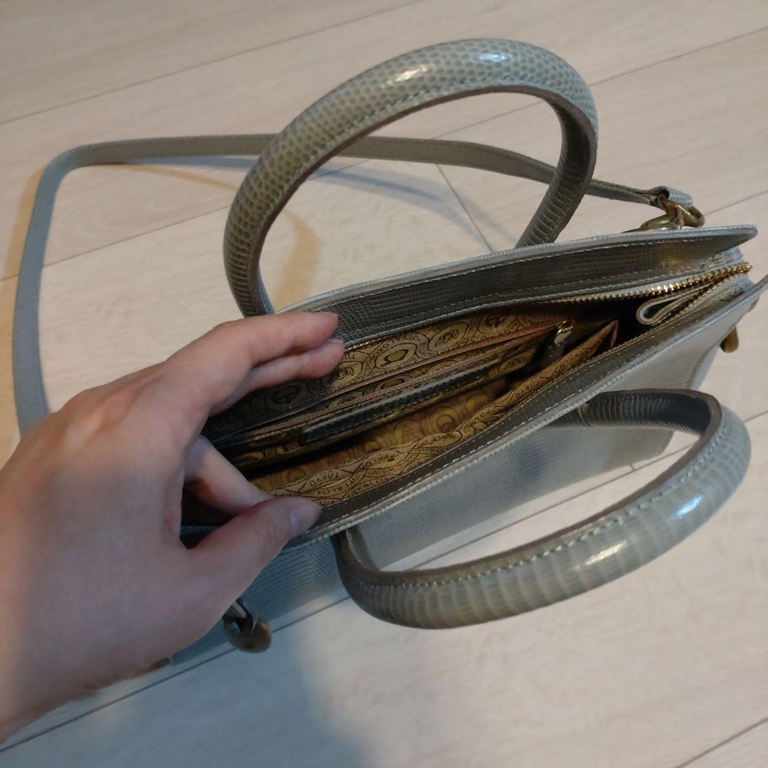 クッキー☆美品【TOFF&LOADSTONE】ジョリーリザードトートバッグ