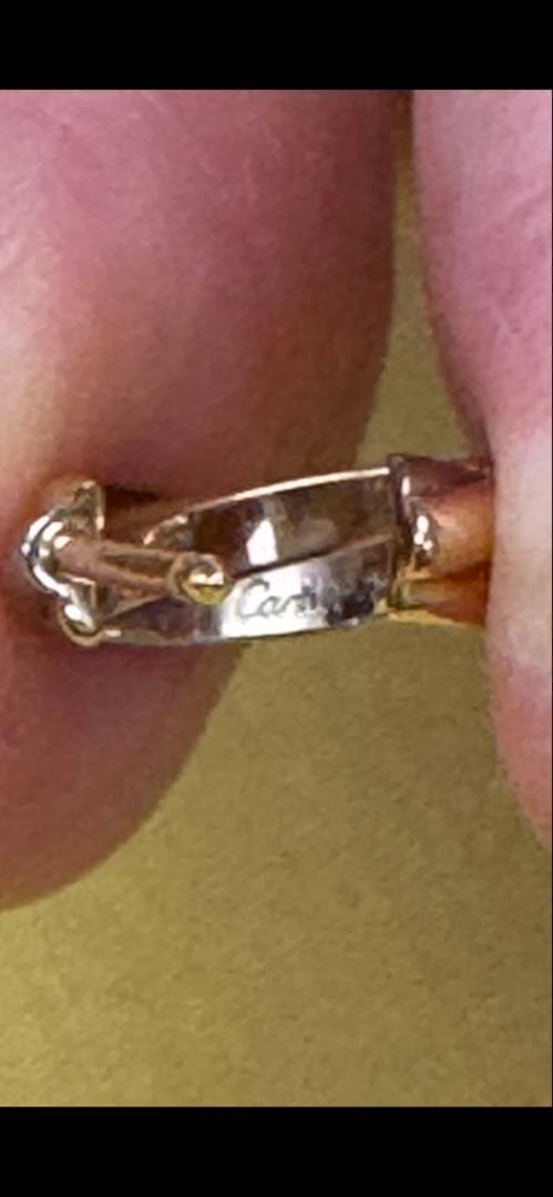 リフォーム整理のため出品、 CARTIER カルティエ K18(片耳)