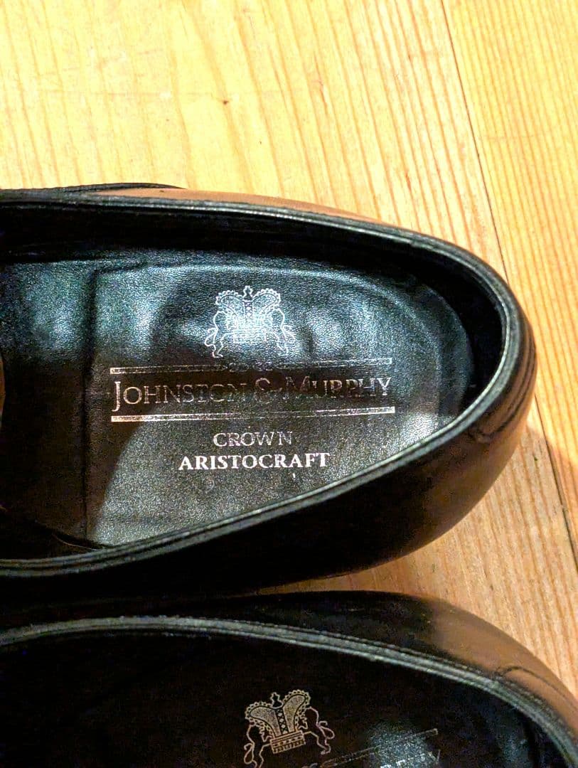 ジョンストン&マーフィー　クラウンアリストクラフト　サイズ8　 シューツリー付