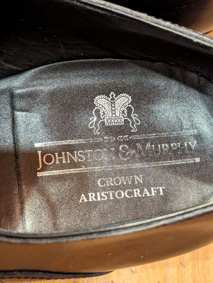 ジョンストン&マーフィー　クラウンアリストクラフト　サイズ8　 シューツリー付