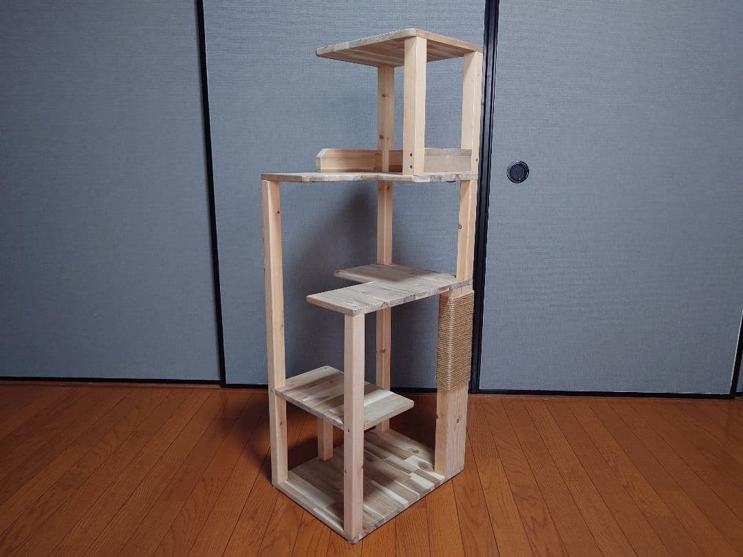 ①★★キャットタワー★キャットウオーク★ハンドメイド★爪研ぎ★猫★