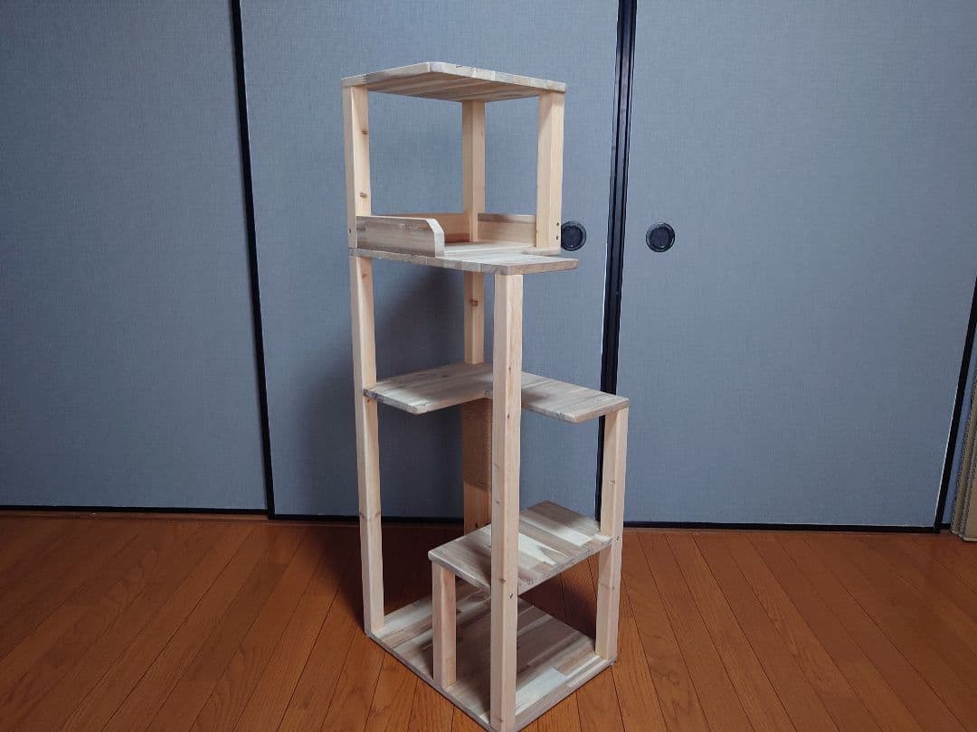 ①★★キャットタワー★キャットウオーク★ハンドメイド★爪研ぎ★猫★