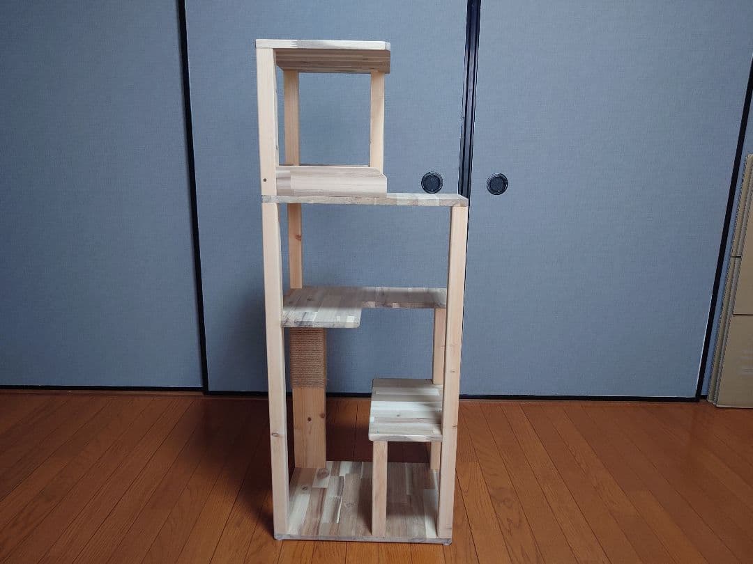 ①★★キャットタワー★キャットウオーク★ハンドメイド★爪研ぎ★猫★