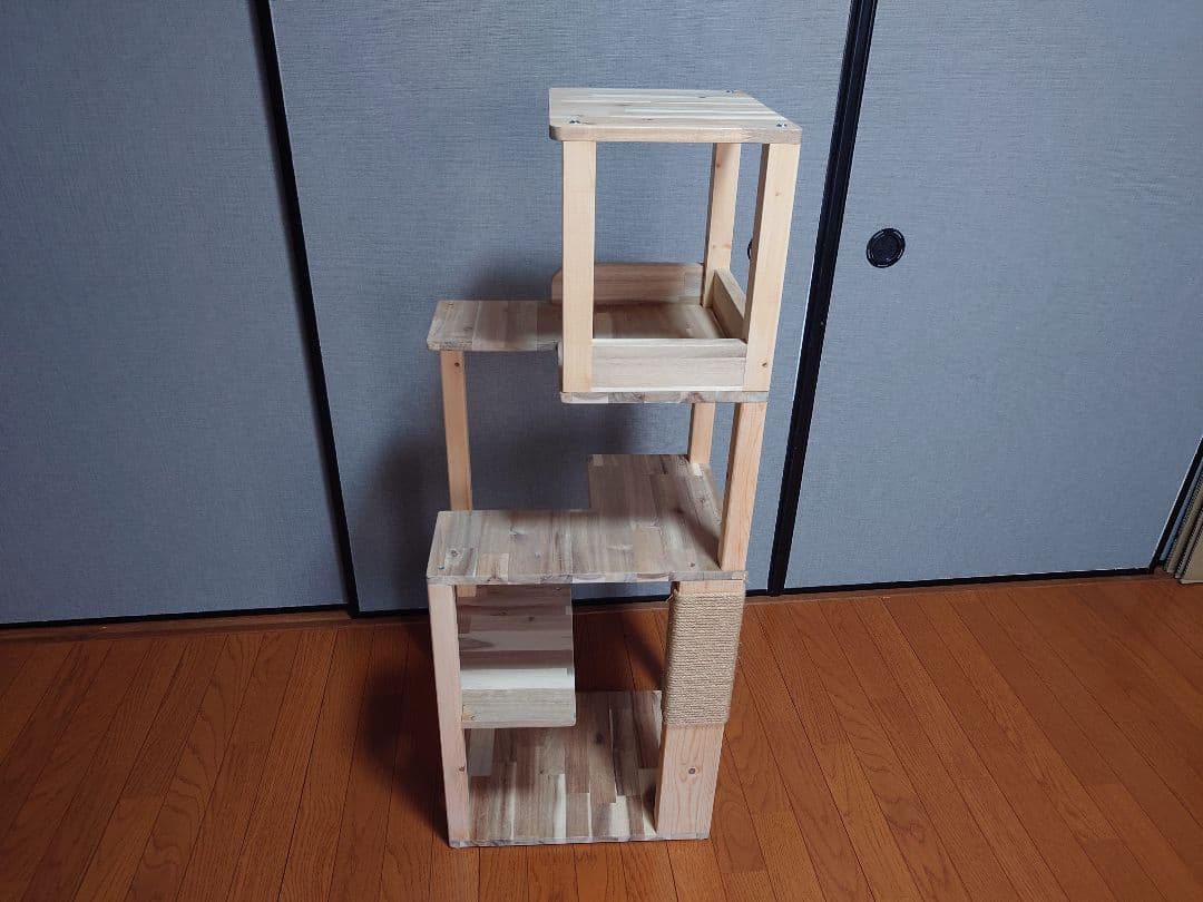 ①★★キャットタワー★キャットウオーク★ハンドメイド★爪研ぎ★猫★