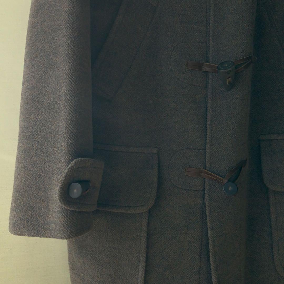 Aquascutum アクアスキュータム ダッフルコート M 英国製 ウール 茶