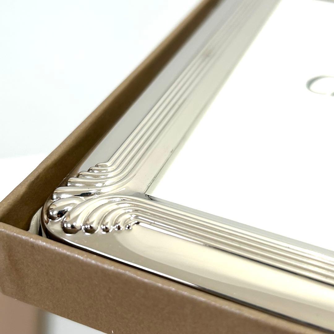 廃盤 Christofle クリストフル フォトフレーム コキーユ シルバー 貝