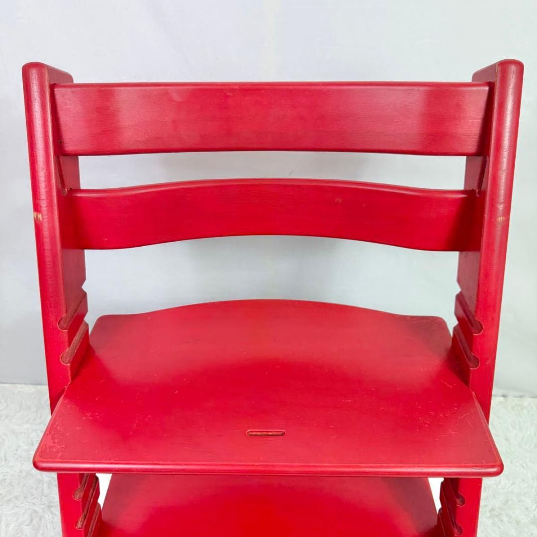 【廃盤】STOKKE ストッケ　トリップトラップ　SN4〜 レッド　827-1