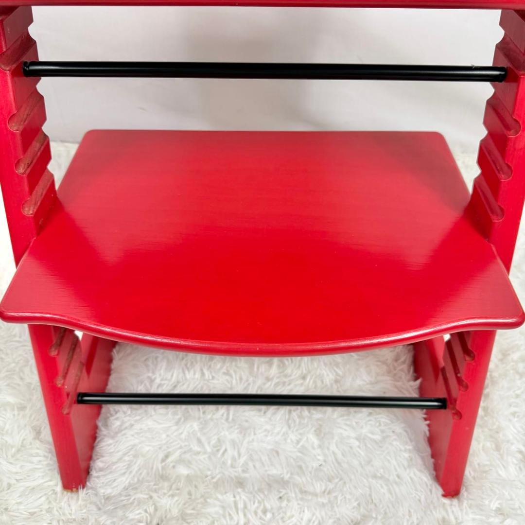 【廃盤】STOKKE ストッケ　トリップトラップ　SN4〜 レッド　827-1