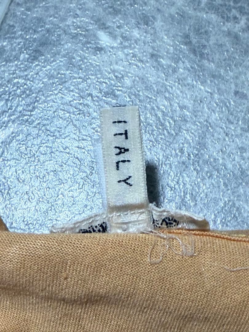 HERMES エルメス マルジェラ 馬車 ロゴ 刺繍 柄 Tシャツ M オレンジ